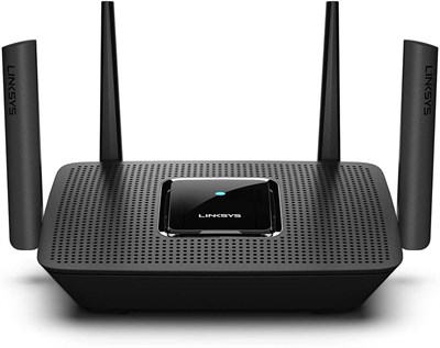 Маршрутизатор Linksys Mesh Wi-Fi 5, трехдиапазонный, зона покрытия 2000 кв. футов, поддержка гостевого Wi-Fi, родительский контроль, подключение более 20 устройств, скорость до 2,2 Гбит/с (AC2200) - MR8300 (восстановленный). 1000023966