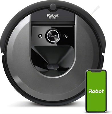 Робот-пылесос iRobot Roomba i7 с Wi-Fi-подключением и функцией интеллектуального картографирования (7150), черный, i715020 1000028031
