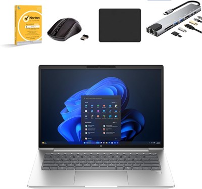 Ноутбук HP ProBook 440 G11, 14-дюймовый WUXGA-дисплей, процессор Intel Core Ultra 5 125U, 16 ГБ оперативной памяти DDR5, SSD-накопитель 1 ТБ, интегрированная графика Intel, Windows 11 Pro, с портом Type-C 8-в-1, мышью W/L, ковриком для мыши и антивирусом 1000028376