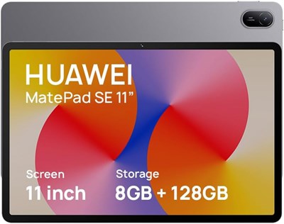 Планшет HUAWEI MatePad SE, 11-дюймовый дисплей Eye Comfort, аккумулятор большой емкости, 8 ГБ + 128 ГБ, Wi-Fi, цвет Nebula Grey — версия 2025 года 1000028488