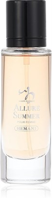 Парфюмерная вода Hemani Allure Summer в спрее для женщин. Стойкий, нежный женственный аромат, идеально подходит для вечеринок и особых случаев, подчеркивает сильную, страстную личность. 30 мл 1000028953