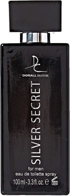 Туалетная вода Dorall Collection Silver Secret для мужчин – 100 мл, стойкий древесно-мускусно-пряный аромат – свежий парфюм на каждый день 1000029781
