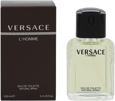 Туалетная вода-спрей для мужчин VERSACE L'HOMME, 3,4 унции 1000029793