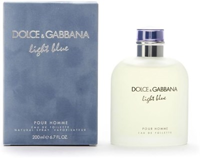 Dolce & Gabbana Light Blue Pour Homme — духи для мужчин — Туалетная вода, 200 мл (61221) 1000029909