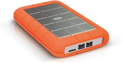 Внешний жесткий диск LaCie Rugged Triple 1 ТБ, портативный, с интерфейсом USB 3.0 и FireWire 800, совместим с компьютерами Mac и PC, настольными рабочими станциями и ноутбуками (STEU1000400) 1000029995
