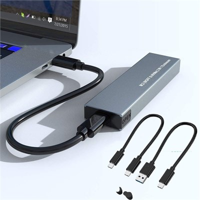 Корпус MICROWARE из алюминия для M.2 NVME и SATA NGFF, двухпротокольный USB 3.1 Gen 2, адаптер для внешнего жесткого диска M.2 SSD, HDD UASP NGFF 1000030009