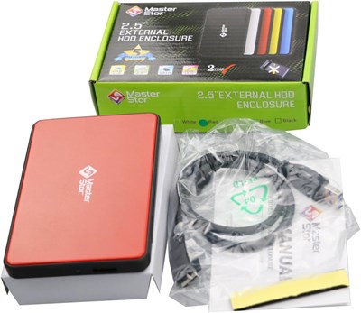 Внешний жесткий диск MasterStor 2,5 дюйма SATA, USB 3.0, портативный, сверхбыстрый, для ноутбуков Mac и ПК, красный, 160 ГБ 1000030020