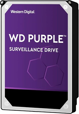Жесткий диск WESTERN DIGITAL WD60PURZ 3,5 дюйма, 6 ТБ, для систем видеонаблюдения, фиолетовый 1000027499