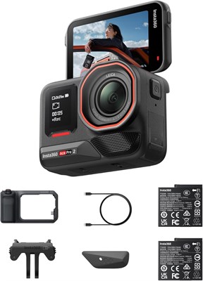 Комплект Insta360 Ace Pro 2 Xplorer Pro Bundle — водонепроницаемая экшн-камера 8K, разработанная совместно с Leica, с 1/1,3-дюймовым сенсором, двойным чипом искусственного интеллекта, превосходной съемкой в ??условиях низкой освещенности и комплектом руко 1000030122