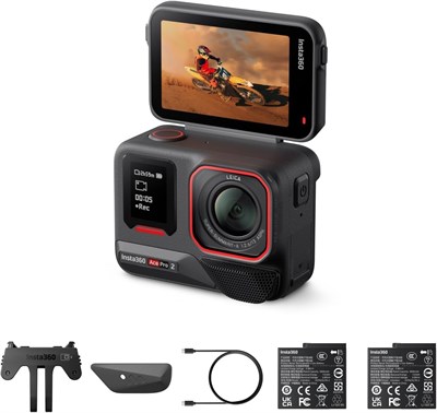 Камера INSTA360 Ace Pro 2, черная + 2 аккумулятора, гарантия 2 ANS 1000030144