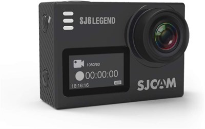 Экшн-камера SJCAM SJ6 Legend с двумя экранами, 2-дюймовым сенсорным ЖК-экраном, разрешением 2880x2160, Novatek NT96660, в комплекте с аксессуарами (черная) 1000030216