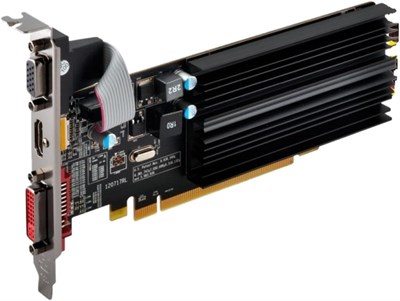 Видеокарта XFX HD-545X-ZCH2 (ATI Radeon HD 5450, 1 ГБ памяти PCI-E GDDR3, DVI, HDMI, 1 графический процессор) 1000030695