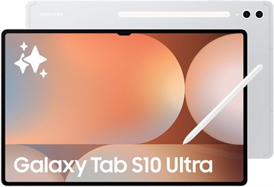 Samsung Galaxy Tab S10 Ultra, планшет с искусственным интеллектом, планшет на Android, Wi-Fi, 12 ГБ ОЗУ, 256 ГБ памяти, AMOLED-дисплей, антибликовое покрытие, прочный, стилус S Pen в комплекте, платиновый серебристый (версия для ОАЭ) 1000030861