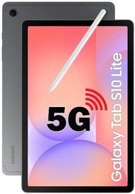 Планшет Samsung Galaxy Tab S10 Lite 5G (SM-X406B), 10,9-дюймовый дисплей WUXGA+ (128 ГБ, 6 ГБ ОЗУ), стилус S Pen в комплекте, аккумулятор 8000 мАч (быстрая зарядка 25 Вт, серый) - международная версия 1000030864