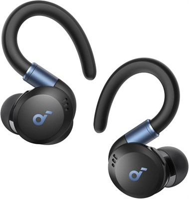 Anker Soundcore Sport X20, беспроводные наушники для тренировок, поворотные и выдвижные заушники, шумоподавление, глубокие басы, водонепроницаемость IP68, защита от пота и пыли, 48 часов воспроизведения, спортивные наушники 1000031183