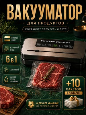 Устройство для удаления воздуха из упаковки продуктов / Упаковщик с функцией резки и вакуумирования 1000031640