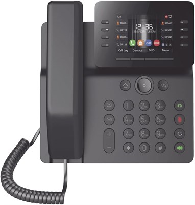 IP-телефон Fanvil V64 Prime для бизнеса имеет возможность подключения до 12 SIP-линий, поддерживает HD качество звука, имеет функцию питания через Ethernet и два порта с поддержкой гигабитной скорости 1000032167