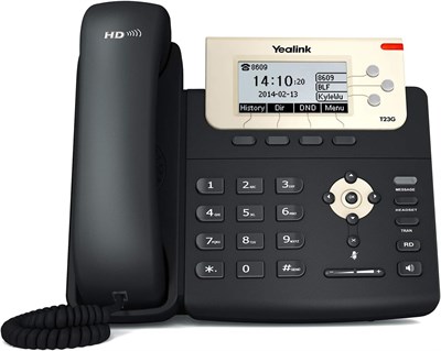 VoIP-телефон Yealink SIP-T23G предназначен для профессионального использования. Он поддерживает HD качество звука, имеет 3 линии, 3 SIP-аккаунта, возможность проведения трехсторонних конференций. Телефон оснащен двухпортовым гигабитным портом, поддерживае 1000032181
