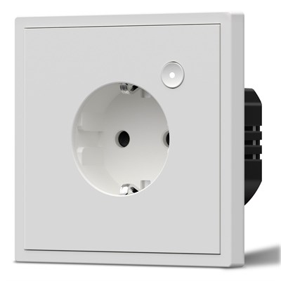 Умная розетка MVAVA Echo ZigBee белого цвета оборудована таймером, заземлением и совместима с голосовыми помощниками Алиса и Яндекс 1000032410