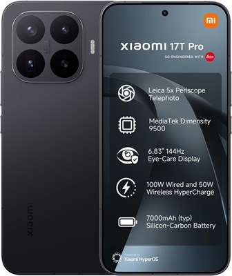 Смартфон Xiaomi 17T Pro 12GB/1TB 93971