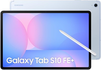 Планшет Samsung Galaxy Tab S10 FE+, 5G, Android, 12 ГБ ОЗУ, 256 ГБ памяти, 13,1-дюймовый экран, частота обновления 90 Гц, стилус S Pen в комплекте, защита от воды и пыли IP68, длительное время автономной работы, синий (версия для ОАЭ) 1000032973