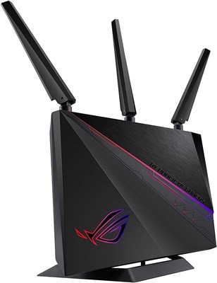 ASUS ROG Rapture WiFi Gaming Router (GT-AC2900) — двухдиапазонный гигабитный беспроводной интернет-роутер, NVIDIA GeForce NOW, AURA RGB, игры и стриминг, совместимость с AiMesh, пожизненная защита от утечки данных в интернет 1000033451