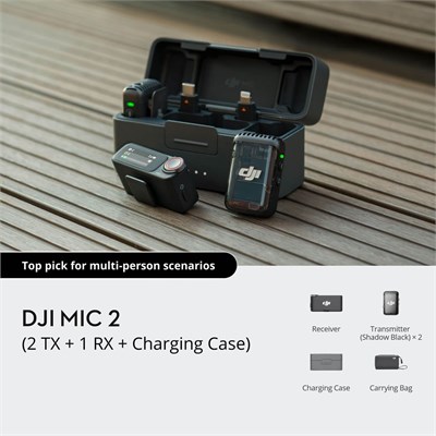 Микрофон DJI Mic 2 (2 передатчика + 1 приемник + кейс для зарядки) 1000034078