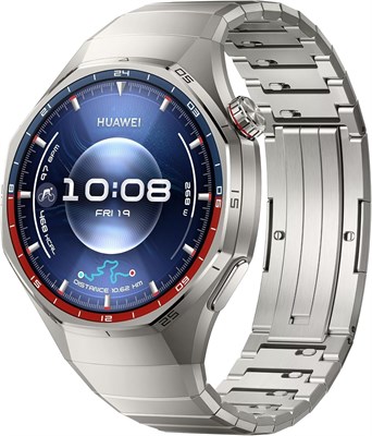 Смарт-часы HUAWEI WATCH GT 6 Pro, 46 ??мм, до 21 дня автономной работы, GPS, более 100 спортивных режимов, велоспорт, совместимость с iOS и Android, анализ ЭКГ, мониторинг здоровья, титановый корпус 1000034113