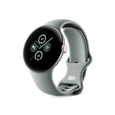 Смарт-часы Google Pixel Watch 2 (предыдущая модель) с лучшими функциями Fitbit: отслеживание сердечного ритма, управление стрессом, функции безопасности — Android — алюминиевый корпус цвета шампанского золота — браслет Hazel Active Band — LTE 1000034236