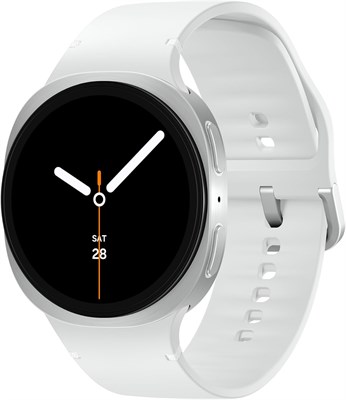 Смарт-часы Samsung Galaxy Watch8 серебристого цвета, Bluetooth, 40 мм, функция «Тренер по здоровью на каждый день», амортизирующая конструкция, динамическая система крепления ремешка, 3-нм процессор (восстановленные) 1000034243