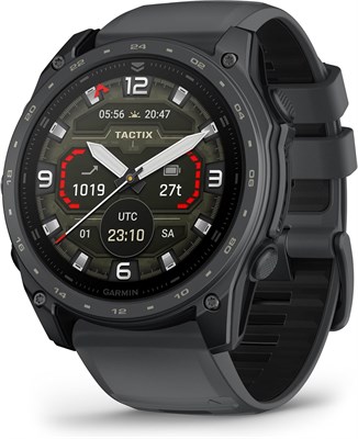 GARMIN Tactix 8 – 51 мм, AMOLED, покрытие Cerakote – сланцево-серый | Ультрасовременные тактические GPS-смарт-часы с баллистическим датчиком и сверхлегким корпусом | До 29 дней автономной работы | Многоцветный светодиодный фонарик 1000034274