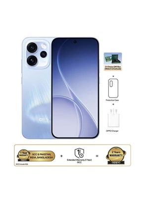 OPPO Reno15 F AI телефон с двумя SIM-картами, 5G, цвет Aurora Blue, 12 ГБ ОЗУ, 512 ГБ памяти, в комплекте с наушниками OPPO Enco Buds3 Pro (глобальная версия) 1000035052