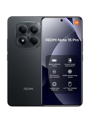 Xiaomi Redmi Note 15 Pro Dual SIM 4G Black 8G RAM 256GB - Global Version 1000035058
