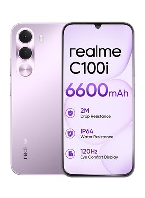 realme C100i 4G Dual SIM Dawn Purple 4GB RAM 64GB - Международная версия 1000035140