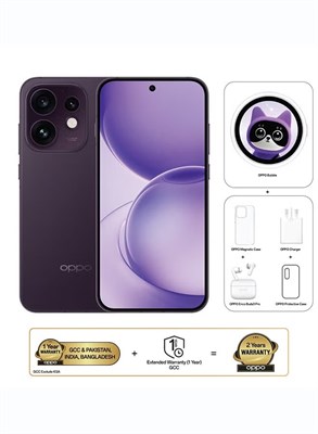 OPPO Reno16 AI Phone Dual SIM 5G Twilight Violet 12GB RAM 256GB с OPPO Bubble + OPPO Enco Buds3 Pro + OPPO Magnetic Case - глобальная версия 1000035343