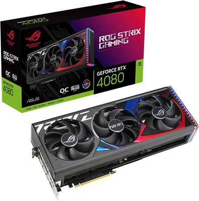 Видеокарта ASUS ROG Strix GeForce RTX® 4080 OC Edition Gaming (PCIe 4.0, 16 ГБ GDDR6X, HDMI 2.1a, DisplayPort 1.4a) 1000036279
