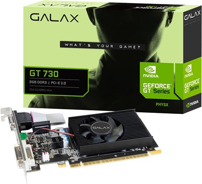 Видеокарта Galax GeForce GT 730 4GB DDR3 128-bit LP (Low Profile) HDMI/DVI/VGA - 73GQF8HX00HD 1000036243