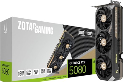 Видеокарта ZOTAC Gaming GeForce RTX 5080 Solid Core 16GB GDDR7 Reflex 2 RTX AI DLSS4 1000036296