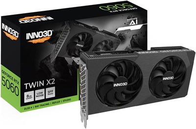 Видеокарта Inno3D GeForce RTX5060 8GB Twin X2 128Bit GDDR7 N50602-08D7-195071N 1000036297