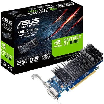 Видеокарта ASUS PH-GT1030-O2G GeForce GT 1030 2GB Phoenix Fan OC Edition HDMI DVI GT 1030 2GB Low Profile GT1030-2G-CSM 1000036320