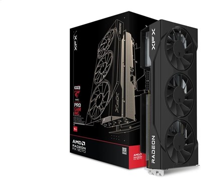 Видеокарта XFX Swift AMD Radeon RX 9070 OC Triple 90mm Fan Gaming Edition с 16 ГБ GDDR6 и HDMI 3xDP, AMD RDNA 4 RX-97SWFT3BA 1000036323