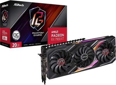 Видеокарта Asrock RX7900XT PG 20GO AMD Radeon RX 7900 XT 20 GB GDDR6 1000036380