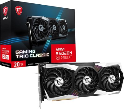 Видеокарта MSI Gaming Radeon RX 7900 XT Gaming Trio Classic 20G 320-бит HDMI/DP Torx Fan 4 AMD RDNA 3 (RX 7900 XT Gaming Trio Classic 20G) 1000036381