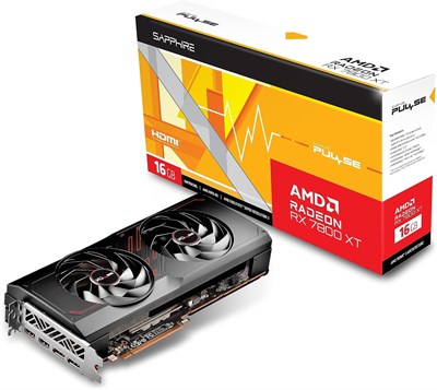 Видеокарта Sapphire 11330-02-20G Pulse AMD Radeon RX 7800 XT Gaming с 16 ГБ GDDR6, AMD RDNA 3 1000036421