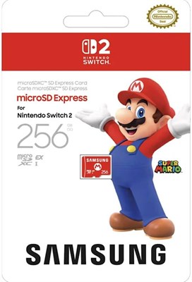 Карта памяти Samsung microSD Express Card 256 ГБ для Nintendo Switch 2 1000036679