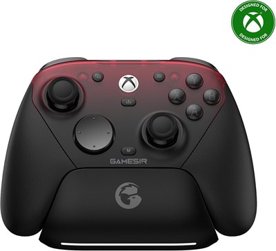 Контроллер GameSir G7 Pro 1000 Гц с Ladestation для Xbox Series X|S, Xbox One, Windows 10/11 и Android — джойстики TMR, простой триггер и 4 программируемых вкуса — Shadow Ember 1000036707