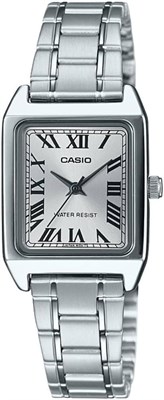Женские кварцевые наручные часы Casio LTP-V007 Series Standard, модель для зарубежного рынка, серебристый металлический ремешок с римскими цифрами LTP-V007D-7B, тип браслета, серебристый металлический ремешок с римскими цифрами LTP-V007D-7B 1000037189