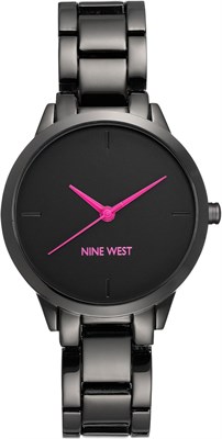 Женские наручные часы Nine West с браслетом цвета оружейной стали 1000037248