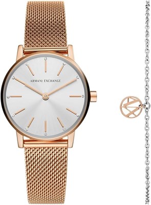 Женские аналоговые кварцевые часы Armani Exchange AX7121 Lola, цвет розовое золото 1000037249