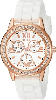 Женские аналоговые кварцевые часы ACCUTIME XOXO XOXO XO8081, белые 1000037297